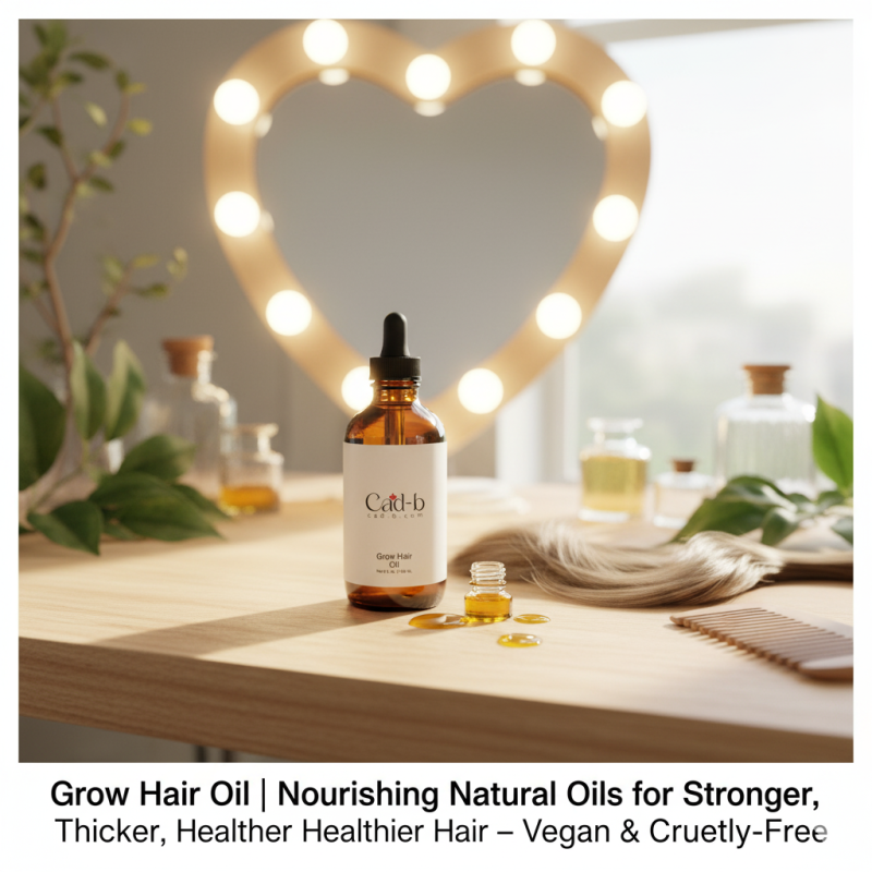 Grow Hair Oil | Nourishing Natural Oils for Stronger, Thicker, Healthier Hair – Vegan & Cruelty-Free