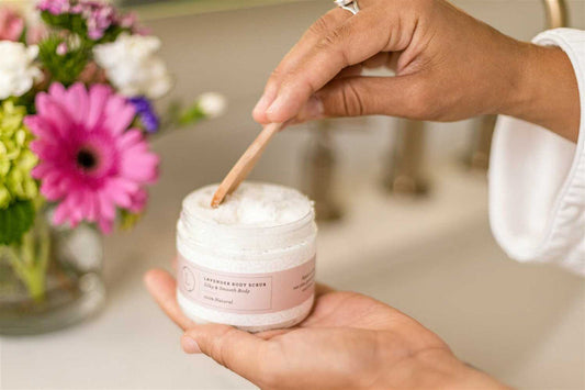 Lavender body scrub